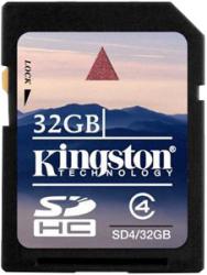 Фото флеш-карты Kingston SDHC 32GB Class 4