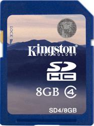 Фото флеш-карты Kingston SDHC 8GB Class 4