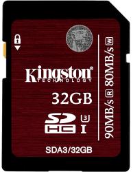Фото флеш-карты Kingston SDHC 32GB Class 10 SDA3/32GB