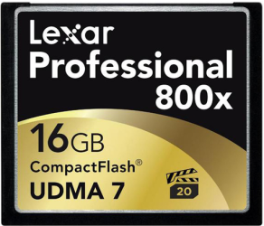Фото флеш-карты Lexar CF 16GB UDMA7 Professional 800X
