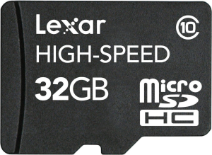 Фото флеш-карты Lexar MicroSDHC 32GB High Speed class 10 + USB Reader