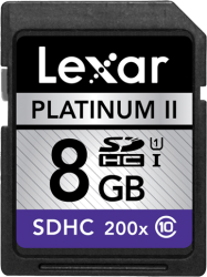 Фото флеш-карты Lexar SD SDHC 8GB Class 10 200X