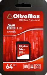 Фото флеш-карты OltraMax SD SDXC 64GB Class 10 USH-1 45 Мб/с