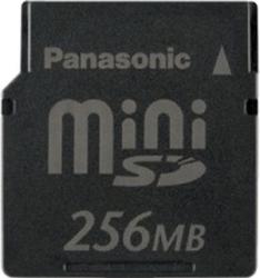 Фото флеш-карты Panasonic MiniSD 256MB