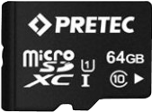 Фото флеш-карты Pretec MicroSDXC 64GB Class 10 UHS-I + SD адаптер