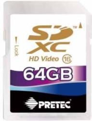 Фото флеш-карты Pretec SDXC 64GB Class 16