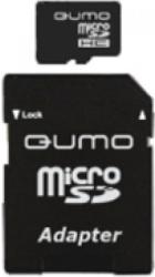 Фото флеш-карты Qumo MicroSDHC 4GB Class 10 + SD adapter