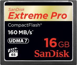 Фото флеш-карты SanDisk CF 16GB Extreme Pro 160MB/s