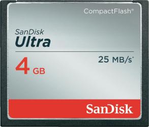 Фото флеш-карты SanDisk CF 4GB Ultra 25MB/s