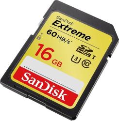 Фото флеш-карты SanDisk Extreme SDHC 16GB Class 3 60MB/s