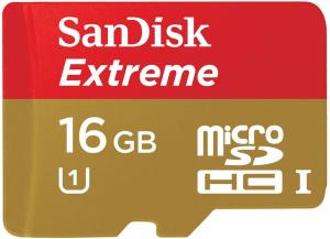Фото флеш-карты SanDisk MicroSDHC 16GB Class 10 Extreme UHS-I