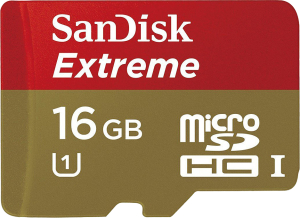 Фото флеш-карты SanDisk MicroSDHC 16GB Class 10 Extreme UHS-I + SD адаптер