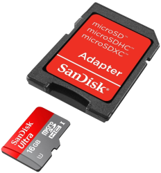 Фото флеш-карты SanDisk MicroSDHC 16GB Class 10 Ultra Imaging + SD adapter