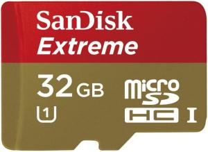 Фото флеш-карты SanDisk MicroSDHC 32GB Class 10 Extreme UHS-I