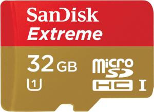 Фото флеш-карты SanDisk MicroSDHC 32GB Class 10 Extreme UHS-I + SD адаптер