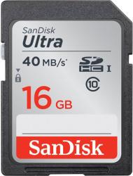 Фото флеш-карты SanDisk SDHC 16GB Class 10 Ultra UHS-I 40MB/s