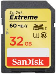 Фото флеш-карты SanDisk SDHC 32GB Class 10 Extreme UHS-I 60 Мб/с