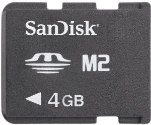 Фото флеш-карты SanDisk SDMS Memory Stick M2 4ГБ EOL