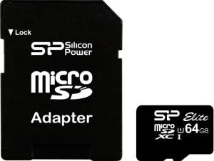 Фото флеш-карты Silicon Power MicroSDHC 64GB Class 10 + SD adapter