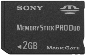 Фото флеш-карты Sony Memory Stick PRO DUO 2GB MSX-M2GST/X