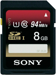 Фото флеш-карты Sony SD SDHC 8GB Class 10 SF-8UX