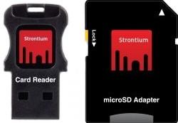 Фото флеш-карты Strontium MicroSD 16GB Class 10 + SD adapter