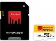 Фото флеш-карты Strontium MicroSDHC 32GB Class10 + SD adapter