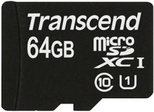 Фото флеш-карты Transcend MicroSDXC 64GB Class 10 + SD adapter TS64GUSDU1