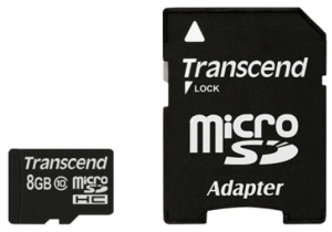 Фото флеш-карты Transcend MicroSDHC 8GB Class 10 UHS-I 95Mb/s + SD адаптер