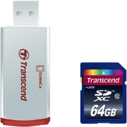 Фото флеш-карты Transcend SDXC 64GB Class 10 TS64GSDXC10-P2