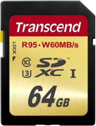 Фото Transcend SDXC 64GB Class 10 UHS-I U3 TS64GSDU3