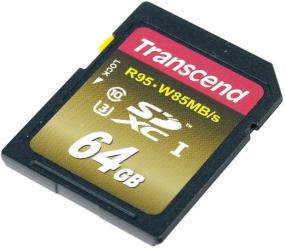 Фото флеш-карты Transcend SDXC 64GB Class 10 UHS-I U3 TS64GSDU3X