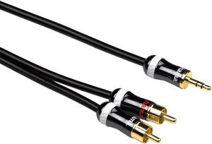 Фото шнура 3.5mm Audio-2xRCA HAMA H-83026 0.75 м