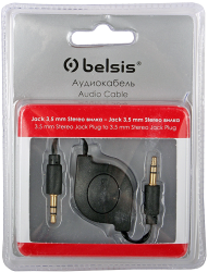 Фото шнура 3.5mm Audio-3.5mm Audio Belsis BGL1179 0.8 м