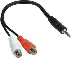 Фото адаптера 3.5mm Audio-2xRCA HAMA H-42190 0.15 м