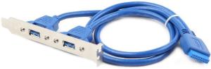 Фото кабеля 2xUSB 3.0-IDE 20-pin Gembird CC-USB3-RECEPTACLE 0.45 м