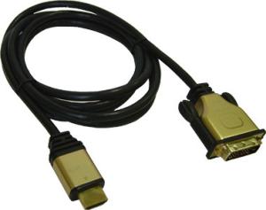 Фото кабеля HDMI-DVI Orient 1375-Gold 1.8 м