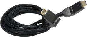 Фото кабеля HDMI-HDMI Krauler 24GOLD 1.8 м 180 градусов