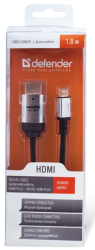 Фото кабеля HDMI-Micro HDMI Defender HDMI08-06PRO 1.8 м