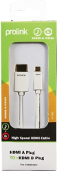 Фото кабеля HDMI-micro HDMI Prolink MP290 2 м