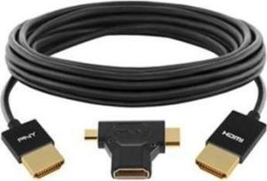 Фото кабеля HDMI-mini HDMI-micro HDMI PNY C-H-A10-A12-3N1