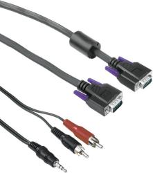 Фото кабеля SVGA-SVGA 15M-15M + 3.5 Jack(M)-2RCA(M) HAMA H-78478 3м
