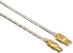 Фото Кабель USB 2.0 A-B HAMA H-53719 1.5 м