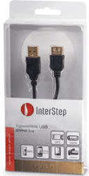 Фото кабеля USB 2.0 AM-AF InterStep 510722 3 м