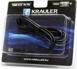 Фото кабеля USB 2.0 AM-BM Krauler 1.8 м