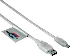 Фото кабеля USB 2.0 AM-miniBM HAMA H-39744 0.75 м