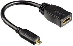 Фото адаптера HDMI-micro HDMI с Ethernet HAMA H-74241 10 см