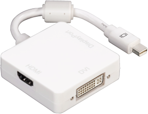 Фото адаптера Mini DisplayPort-DVI/DisplayPort/HDMI HAMA H-53245