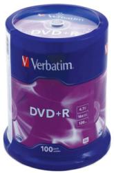 Фото диски Verbatim 43515 DVD+R 4.7Gb 16x Slim case 100 шт
