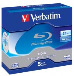 Фото диски Verbatim 43715 BD-R 25Gb 6x Scratchguard Jewel Case 5 шт